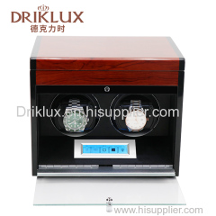 DRIKLUX New Style High Quality Luxury Wooden Automatic Double Watch Winder