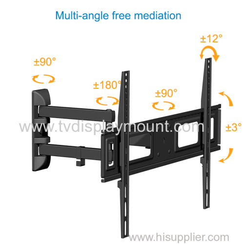 Full Motion LCD TV Wall Mounts 32"-70" Screen 180° Swivel