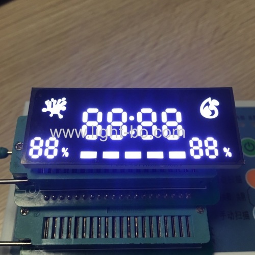 Ultra thin customized ultra white 7 segment led display for timer temperature indicator