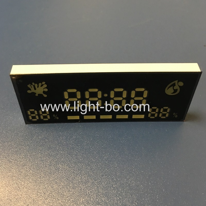 display a led ultrasottile personalizzato ultra bianco a 7 segmenti per timer / indicatore di umidità