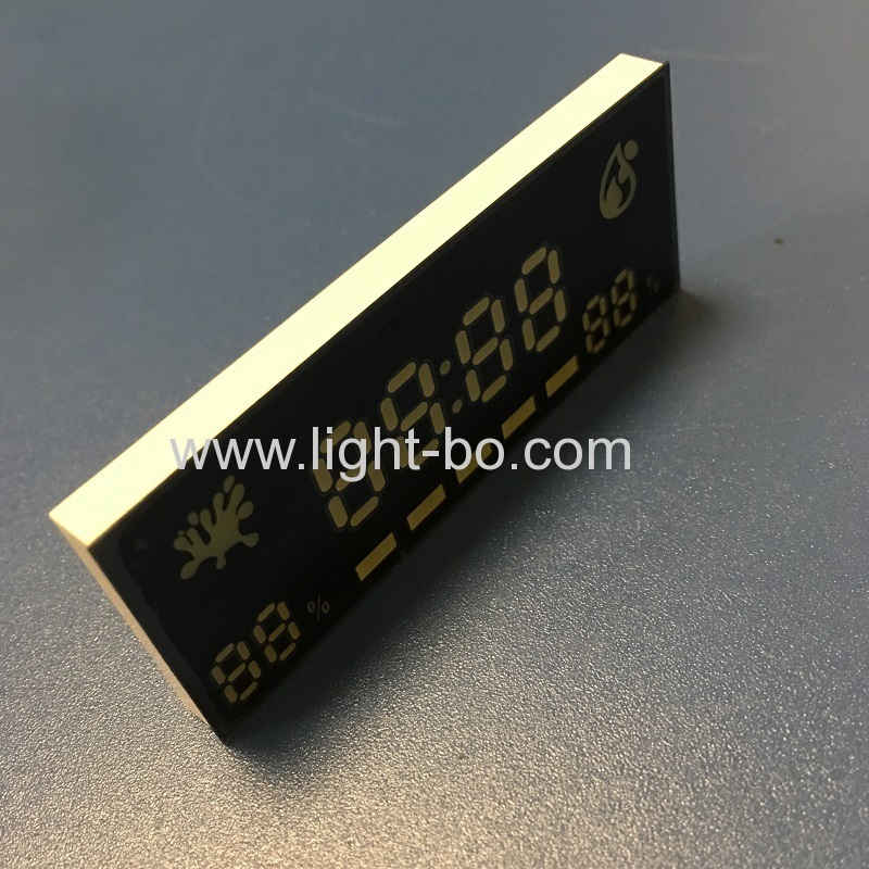 Zamanlayıcı / nem göstergesi için ultra ince özelleştirilmiş ultra beyaz 7 segment led ekran