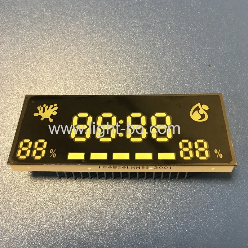 Ultra thin customized ultra white 7 segment led display for timer / humidity indicator