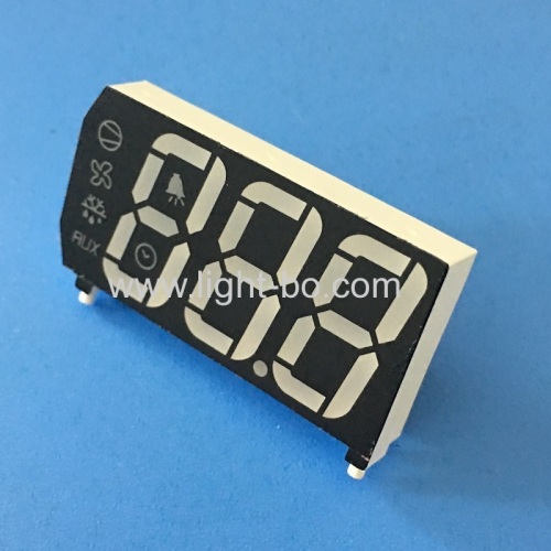 Multicolour Customized Triple Digit 7 Segment LED Display common anode for Refrigerator Controller
