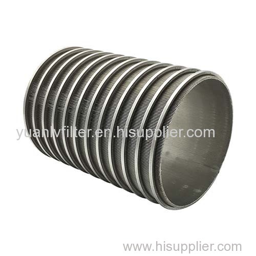 Custom SS304 Stainless Steel Reverse Formed Wedge Wire Cylinder
