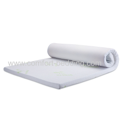 Hot sale OEM factory price 7 zone rollable bed gel infused sponge memory foam thin mattress topper