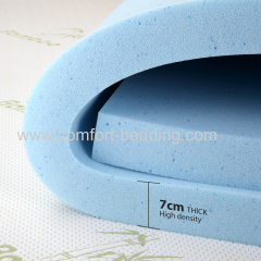 2 inch3 inch thickness queen single size gel infused memory foam topper