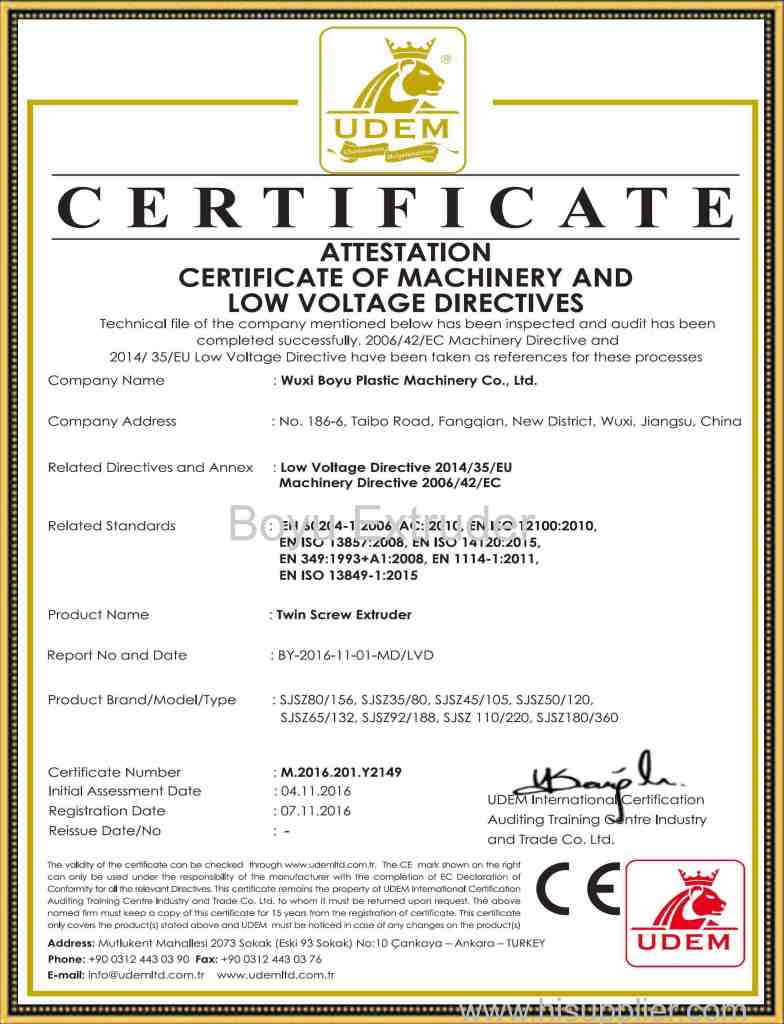 CE Certificate