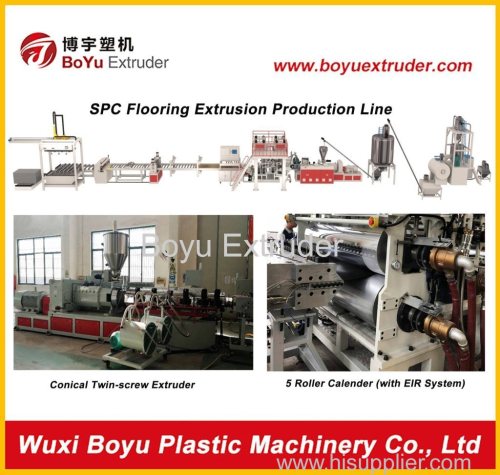 SPC Resilient Flooring Extruding/Extruder Production Machine Line