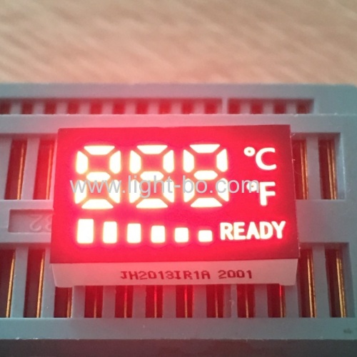 индивидуальный малый размер 3-значный красный 7-сегментный светодиодный дисплей общий анод для индикатора температуры