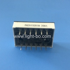 Customized small size 3 Digit red 7 segment led display common anode for temperature indicator