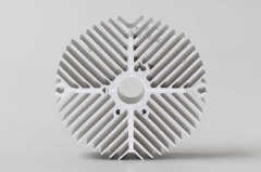 Aluminum extrued heat sink with anodized finish