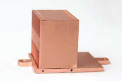 Copper zipper fin heat sink