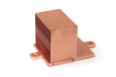 Copper zipper fin heat sink