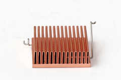 Copper folded fin cooling heat sink