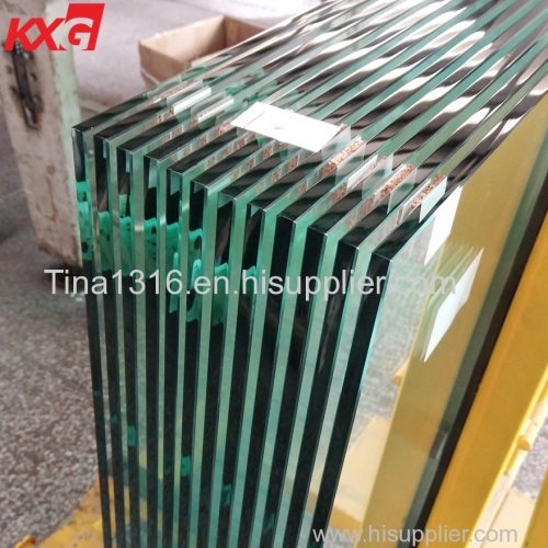 10mm toughened tempered glass produce by KXG building glass factory