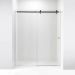 Frameless commercial hotel 10mm clear tempered glass sliding shower door