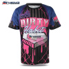 2020 Polyester Men Custom Sublimation cut and sew T shirt
