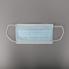 Nonwoven customized clear surgical face mask with ear loops