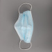 Nonwoven customized clear surgical face mask with ear loops