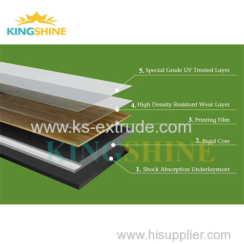 SPC plastic composite tile production line