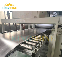 Luxury vinyl tile flooring extrusion machine line