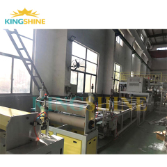 Luxury vinyl tile flooring extrusion machine line