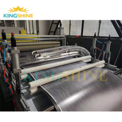 Luxury vinyl tile flooring extrusion machine line