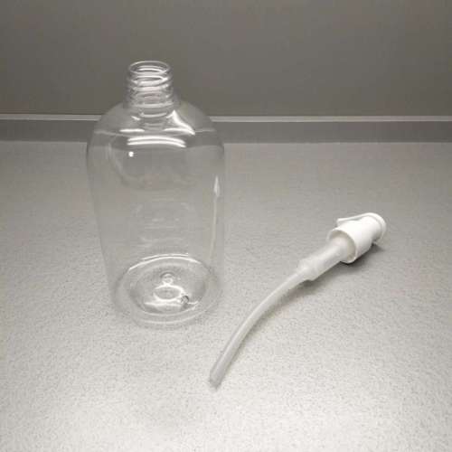 500ml transparent pet bottle lotion pump bottle hand sanitizer empty container