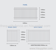 QualityFence Galvanized Security Fence