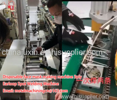 Semi-automatic face nonwoven mask machine 3ply China