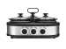 Hand Carry Triple Electric Slow Cooker Buffet Warmer