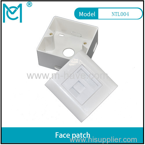 MC CAT 6A Class EA Network Outlet French wall Single-port panel 80*80