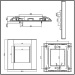 MC CAT 6A Class EA Network Outlet French wall plate 86*86