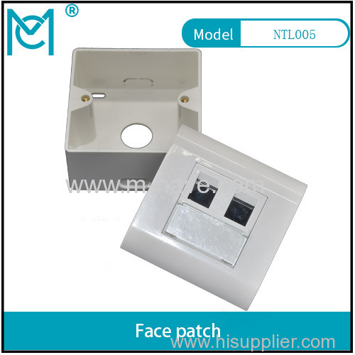 MC CAT 6A Class EA Network Outlet French wall plate 86*86