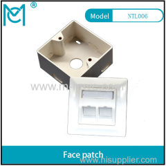 MC CAT 6A Class EA Network Outlet Germany wall plate 80*80