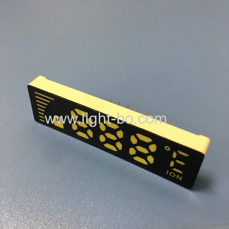 Ultra thin customized ultra white 7 Segment LED Display Common Anode for temperature controller