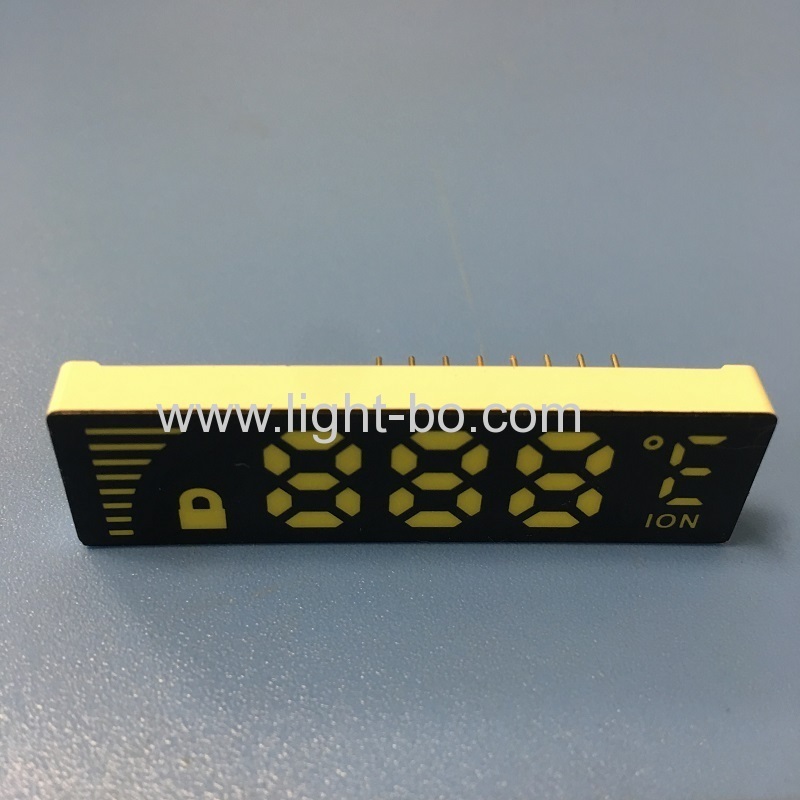 Ultra thin customized ultra white 7 Segment LED Display Common Anode for temperature controller