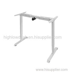 One Motor Two Leg Electric Height Adjustable Standing Desk Frame