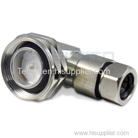 DIN Male Right Angle connector for 12 Super flexible RF cable RF Coaxial Connector