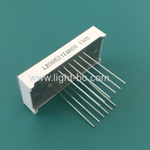 Ultra white 0.52  3 Digit 7 Segment led display common anode with 20mm LONG pins