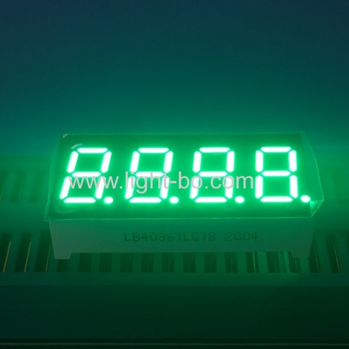 catodo comune per display a led a 7 segmenti a 4 cifre da 0,36 pollici verde puro per cruscotto