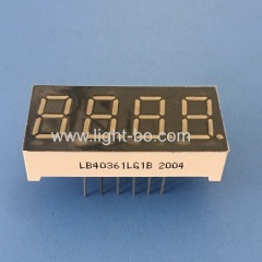 Pure Green 0.36inch 4-Digit 7 Segment LED Dispaly common cathode for Instrument Panel