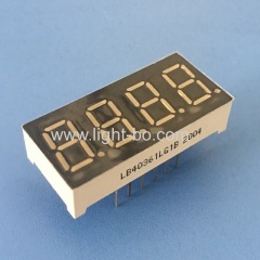 Pure Green 0.36inch 4-Digit 7 Segment LED Dispaly common cathode for Instrument Panel