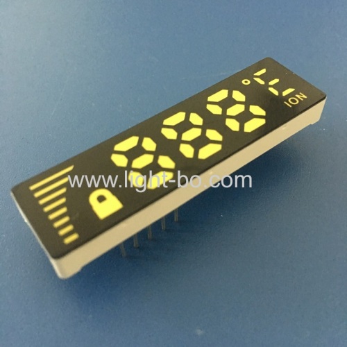 Ultra thin customized ultra white 7 Segment LED Dispaly Common Anode for temperature controller