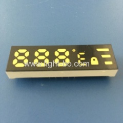 Ultra white customized 7 Segment LED Dispaly Common Anode for temperature indicator