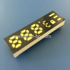 Ultra white customized 7 Segment LED Dispaly Common Anode for temperature indicator