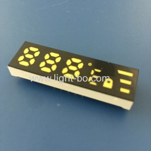 Ultra white customized 7 Segment LED Dispaly Common Anode for temperature indicator