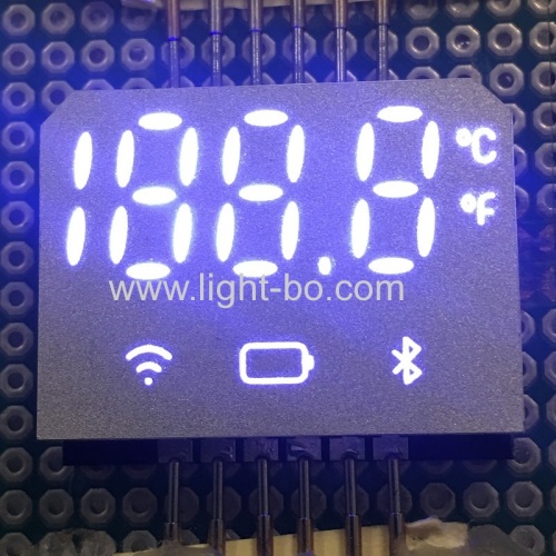 hot sales ultradünne weiße farbe smd 7 segment led display für stirnthermometer