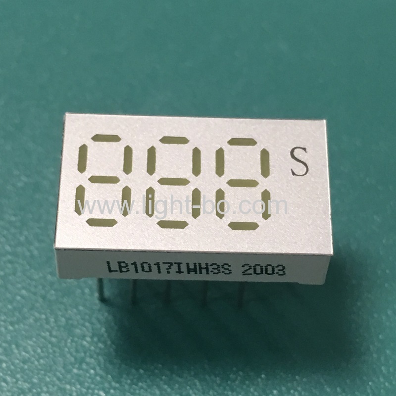 Ultra white Custom small size 0.25inch 3 Digit 7 Segment LED Display for Instrument Panel