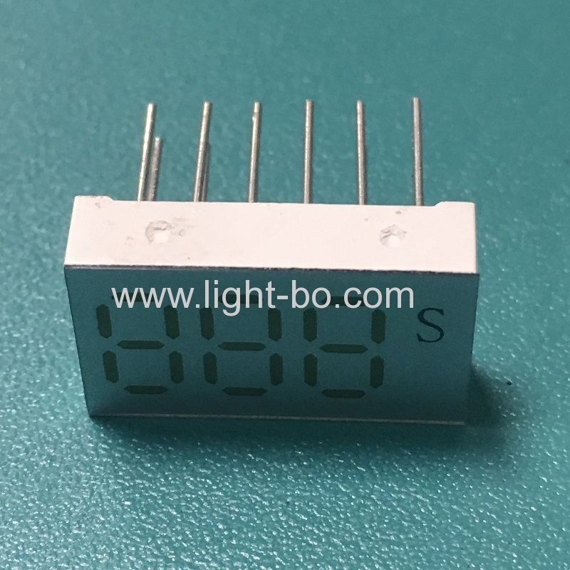 ультра белый пользовательский маленький размер 0.25 дюймовый 3-значный 7-сегментный светодиодный дисплей для приборной панели